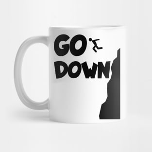 Cliff jumping go down Mug